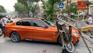 Hà Nội: Chở hàng cồng kềnh, xe kéo 