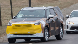 Toyota Highlander 2020 chạy thử nghiệm với ngụy trang kì lạ