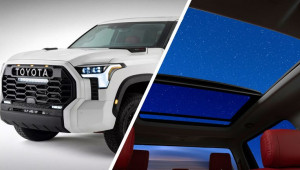 Toyota Tundra 2022 lần đầu có cửa sổ trời toàn cảnh và màn hình giải trí cỡ lớn