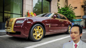 Chiếc Rolls-Royce Ghost mạ vàng hạ giá khởi điểm còn 9,4 tỷ sau 2 lần đấu giá thất bại