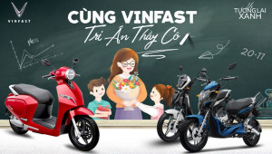 Mừng ngày Nhà giáo, VinFast tặng quà tri ân thầy cô, mỗi bộ quà trị giá hơn 33 triệu đồng