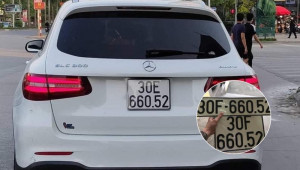 Lái Mercedes-Benz GLC nhưng chủ xe lại cố tình làm sai biển số để tránh bị phạt nguội