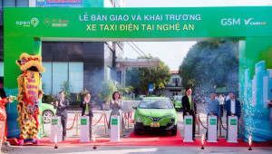 Công ty Sơn Nam thuê xe VinFast từ GSM, triển khai dịch vụ taxi điện MailLove tại Nghệ An