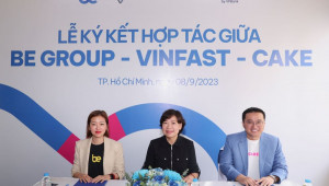 Be Group hợp tác cùng VinFast và Cake by VPBank hỗ trợ tài xế chuyển đổi sang xe điện