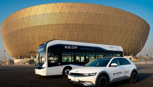 236 chiếc xe điện Hyundai sẽ phục vụ vận chuyển tại World Cup 2022