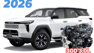 Toyota Fortuner 2026 rộ tin dùng động cơ 3.0L mới: Diện mạo vuông vức, thách thức Ford Everest