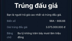 Vừa chốt đơn biển 98A-666.66 với giá hơn 3 tỷ, chủ nhân đã ngay lập tức đăng tin chuyển nhượng lại