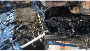 Sau 60.000 km không thay dầu, xe Volkswagen Seat Leon hỏng hoàn toàn động cơ