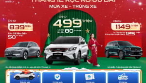 Geely triển khai chương trình ưu đãi, tổng giải thưởng lên tới 651 triệu