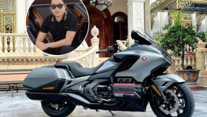 Đại gia Hoàng Kim Khánh tậu siêu mô tô Honda Gold Wing GL1800 2023