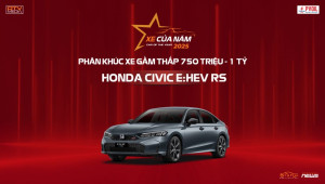 Honda Civic e:HEV RS và Honda City RS được vinh danh tại XE CỦA NĂM 2025