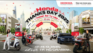 Honda mang 200 xe ô tô, mô tô phân khối lớn diễu hành tại Honda Thanks Day 2025
