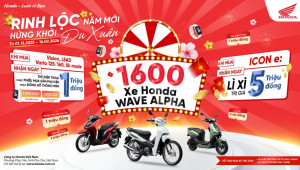 Honda triển khai chương trình tặng 1.600 xe Wave Alpha cho khách hàng