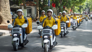Honda bàn giao thêm 205 xe máy điện Benly e: cho Bưu điện Hà Nội