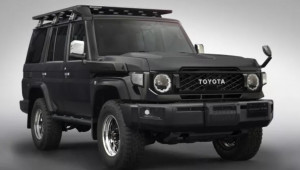 Toyota chuẩn bị trình làng Land Cruiser 70 offroad màu đen mờ cực