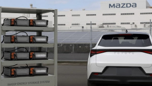 Toyota tái chế pin cũ, cung cấp điện cho nhà máy Mazda