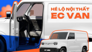 VinFast hé lộ nội thất EC Van: Có màn hình sau vô-lăng