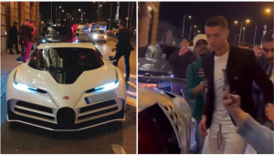 [VIDEO] Cầu thủ Cristiano Ronaldo lần đầu cầm lái siêu phẩm Bugatti Centodieci giá 211 tỷ VNĐ