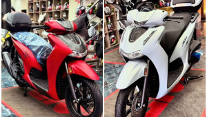 Honda SH 350i 2025 nhập khẩu từ Ý cập bến Việt Nam