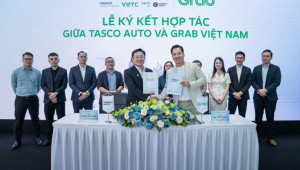 Tasco Auto và Grab Việt Nam ký kết hợp tác thúc đẩy chuyển đổi xanh và tăng cường hỗ trợ cho đối tác tài xế