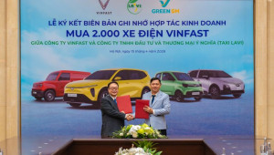 Taxi Lavi chuyển đổi toàn bộ sang xe điện VinFast: Tham gia mạng lưới vận tải xanh GSM