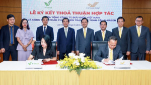 V-Green hợp tác Vietnam Post triển khai hơn 16.000 tủ đổi pin và 2.000 trụ sạc xe điện trên toàn quốc
