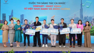VinFast trao giải cuộc thi sáng tác ca khúc “ VinFast - Khát vọng vì Việt Nam xanh và hùng cường”