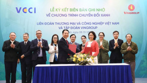 VCCI và Vingroup hợp tác toàn diện thúc đẩy chuyển đổi xanh