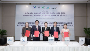 VinEnergo, VinFast, V-Green, Xanh SM bắt tay IDICO “xanh hóa” các khu công nghiệp