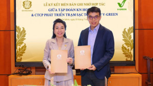 V-Green và KN Holdings hợp tác phát triển hạ tầng sạc và đổi pin xe điện